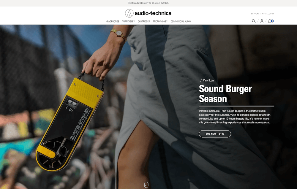 Audio-Technica Home page